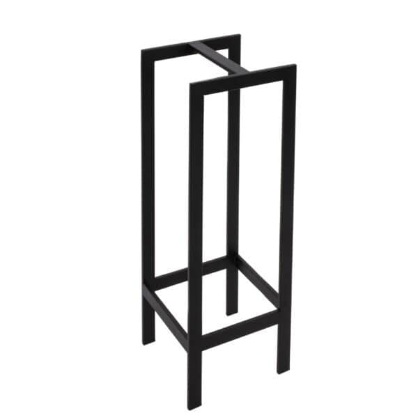 Stalowy stojak na drewno kominkowe 25x25x70 cm - solidny i elegancki - Kapaga