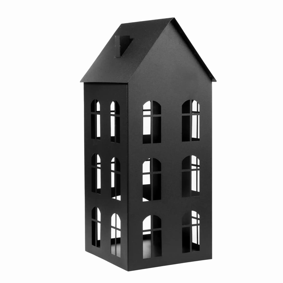 Lampion Metalowy Domek - Elegancka Dekoracja w 3 Kolorach - Kapaga