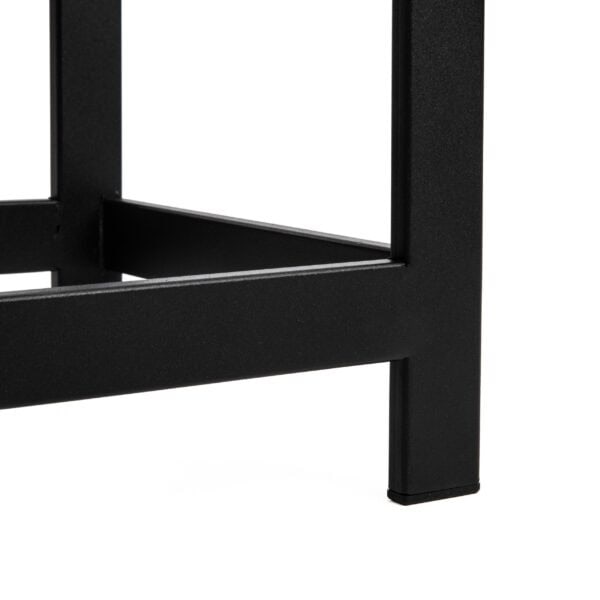 Stojak na Drewno Kominkowe Stalowy Lakierowany Proszkowo 25x25x25 cm - Trwały i wielki - zdjęcie 3 - Kapaga