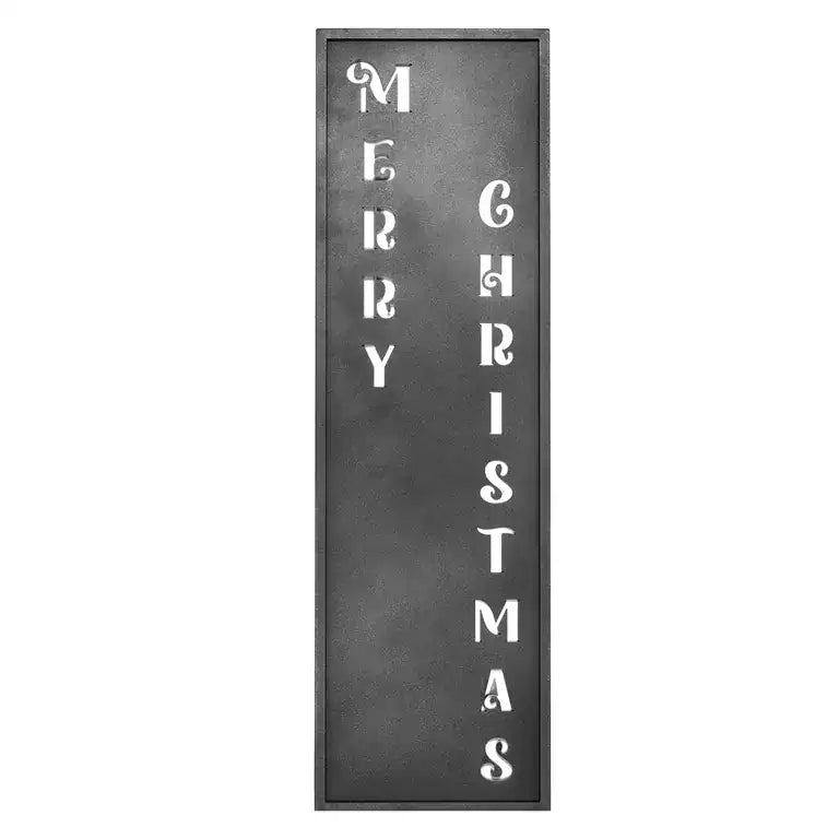 Panel Świąteczny „Wesołych Świąt” Srebro Brokat 100×30 cm - zdjęcie 3 - Kapaga