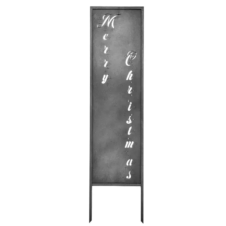 Panel Świąteczny „Wesołych Świąt” Srebro Brokat - 120×30 cm - Kapaga