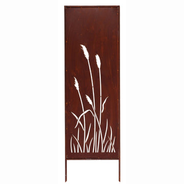 Panel "Trawa Pampasowa z Motylem" 160×50 cm - Elegancka Kompozycja - Kapaga