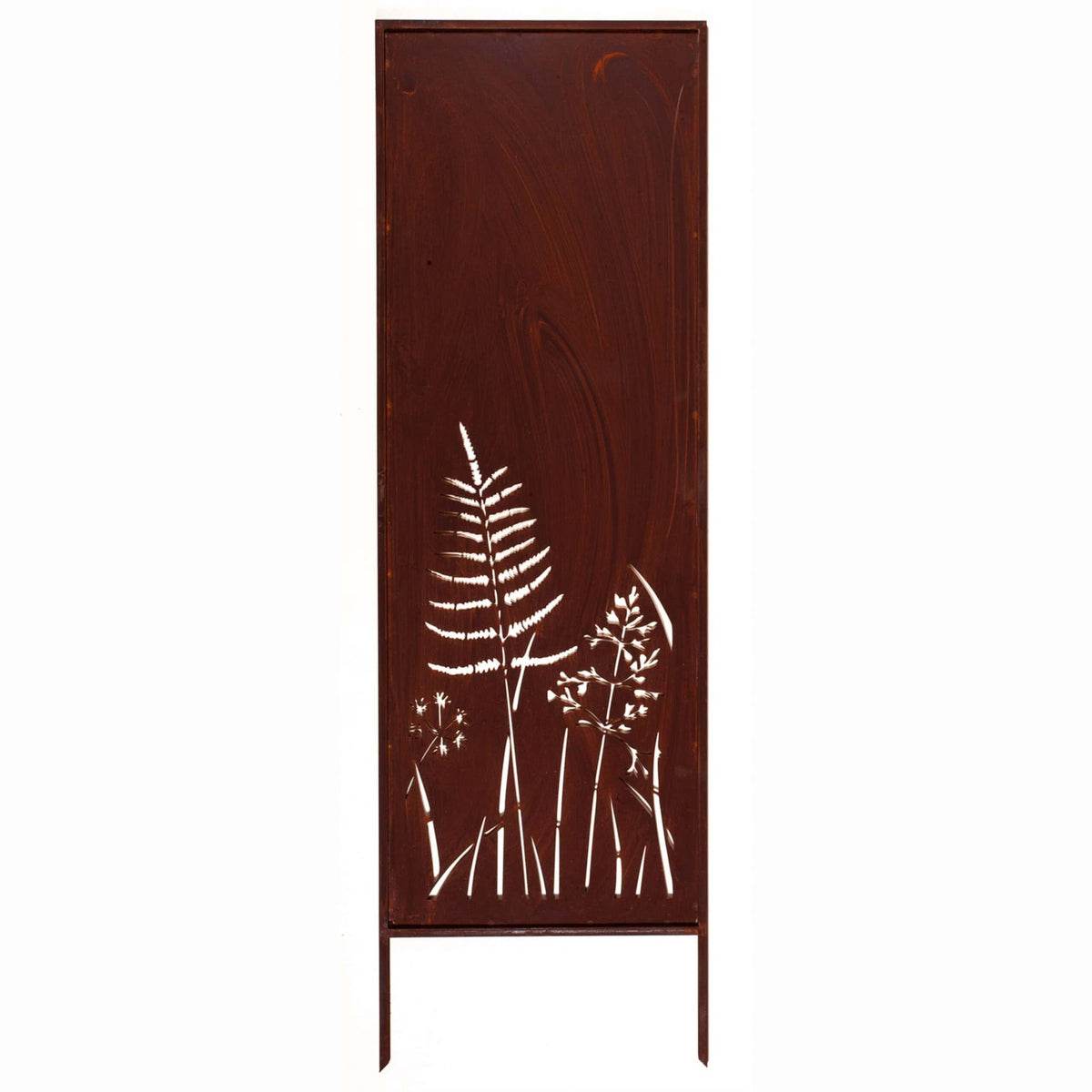 Panel "Paproć i Polne Kwiaty" 160×50 cm - Naturalistyczna Sztuka - Kapaga