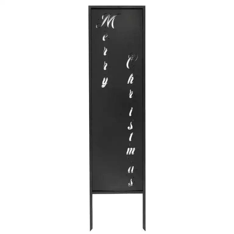 Czarny Panel Świąteczny „Wesołych Świąt” - Elegancja w Wymiarach 120×30 cm - Kapaga