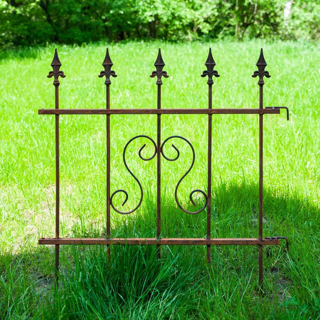 Rdzawy Płotek Dekoracyjny 66×75 cm - Nowoczesne Obrzeże Metalowe - zdjęcie 4 - Kapaga