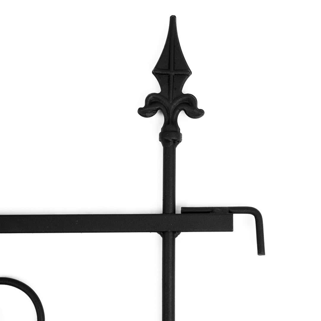 Czarny Płotek Ogrodowy z Wzorem 46×60 cm - Nowoczesne Obrzeże i Ozdoba Ogrodowa - zdjęcie 4 - Kapaga