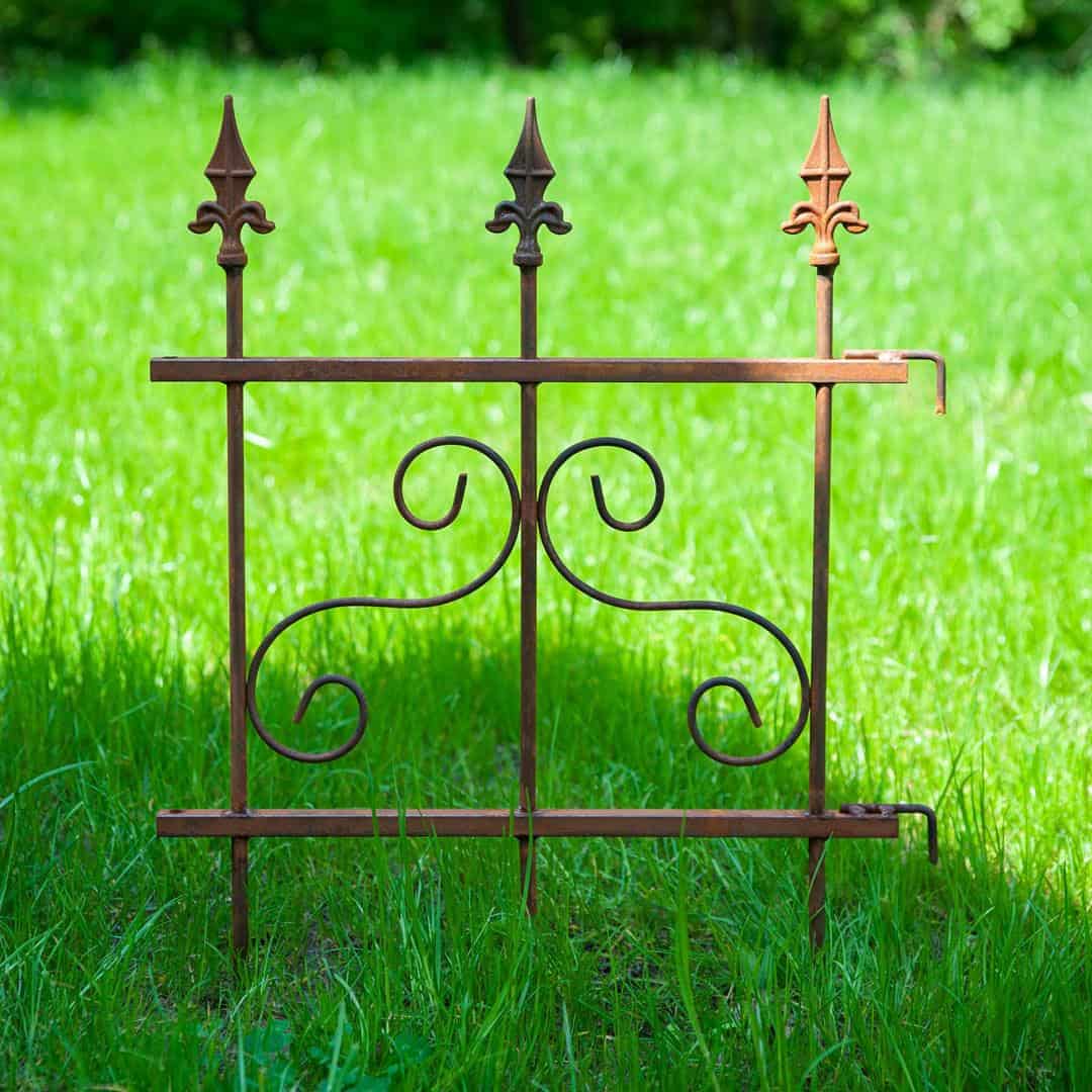 Rdzawy Płotek Ogrodowy z Wzorem 46×60 cm - Trwałe Metalowe Obrzeże Ogrodowe - zdjęcie 9 - Kapaga