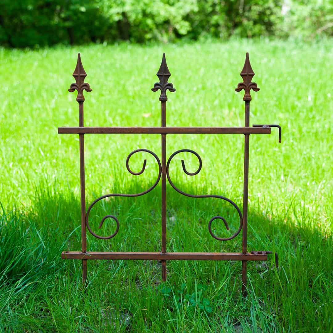 Rdzawy Płotek Ogrodowy z Wzorem 46×60 cm - Trwałe Metalowe Obrzeże Ogrodowe - zdjęcie 10 - Kapaga