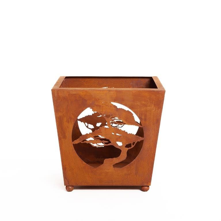 Rustykalna Doniczka na Bonsai - Duża Donica w Stylu Rdzy - zdjęcie 4 - Kapaga