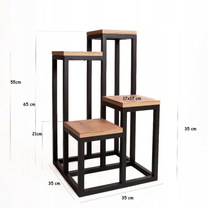 Designerski Stojak na Rośliny - Kwietnik Kaskadowy w Stylu Loft - zdjęcie 2 - Kapaga