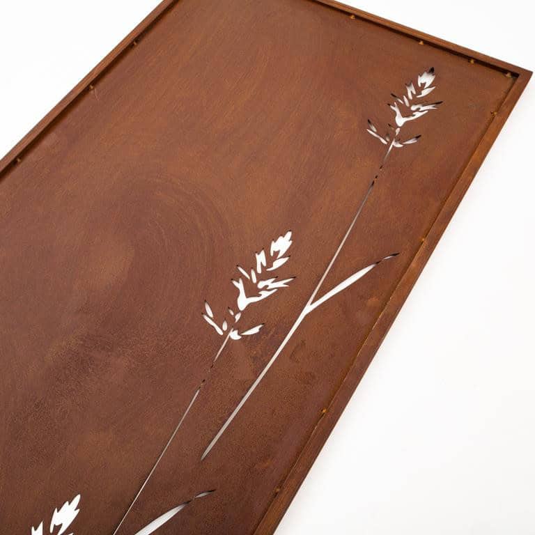 Panel Ogrodowy Parawan Corten Osłona Krzewów 160 x 50 cm Dekoracyjny Metalowy - zdjęcie 2 - Kapaga