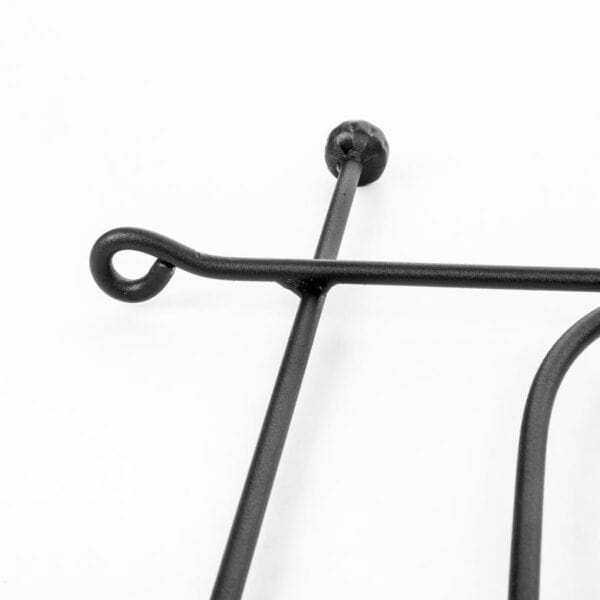 Czarny Płotek Ogrodowy Metalowy Spawany 60 cm - Solidne Stalowe Obrzeże do Ogrodu - zdjęcie 3 - Kapaga