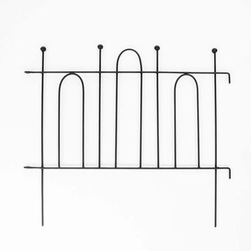 Czarny Płotek Ogrodowy Metalowy Spawany 60 cm - Solidne Stalowe Obrzeże do Ogrodu - Kapaga
