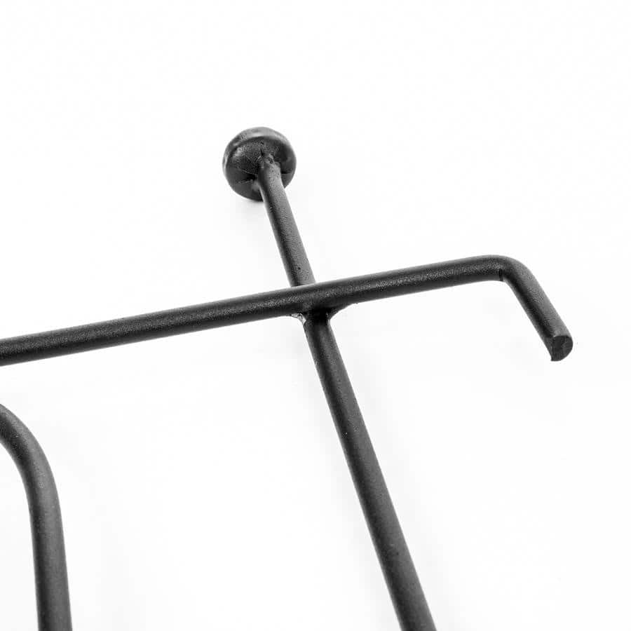 Czarny Płotek Ogrodowy Metalowy Spawany 60 cm - Solidne Stalowe Obrzeże do Ogrodu - zdjęcie 2 - Kapaga