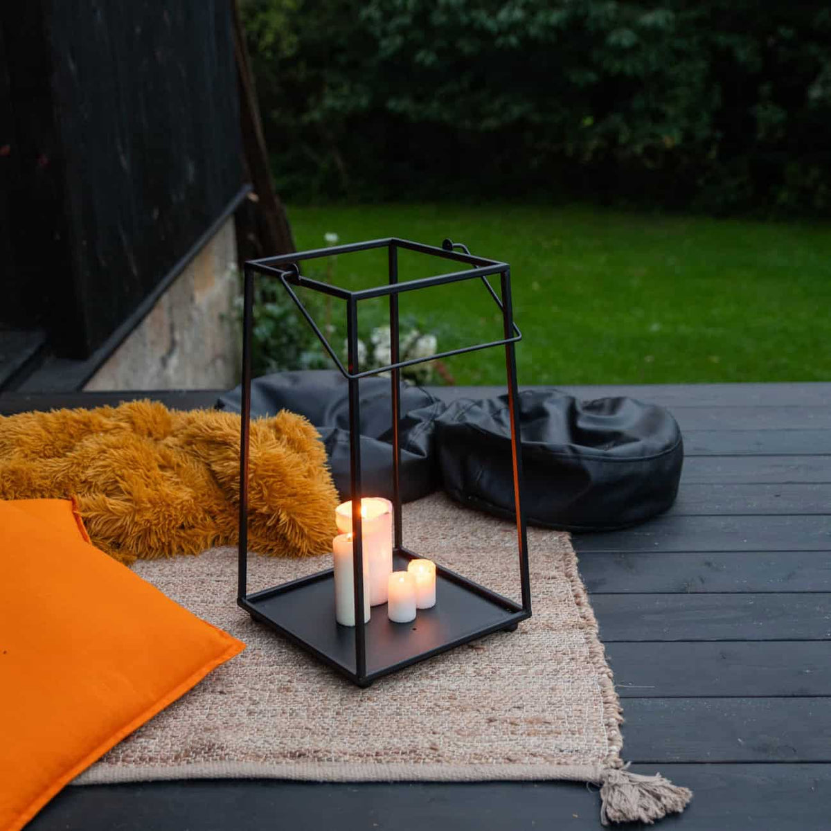 Lampion Czarny w Stylu Loft - Designerskie Oświetlenie - zdjęcie 3 - Kapaga