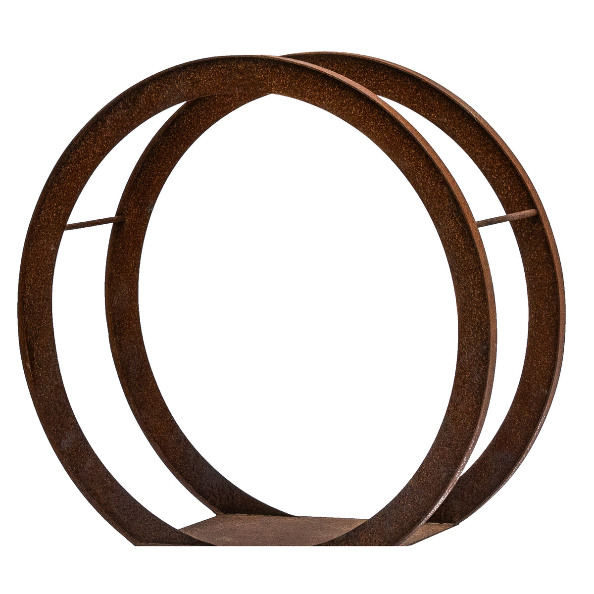 Okrągły metalowy stojak na drewno kominkowe – regał na drewno 78×73 ×35 cm