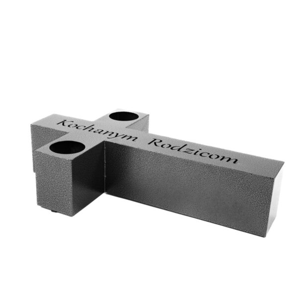 Znicz „Kochanym Rodzicom” - Elegancka Dekoracja Metalowa na Nagrobek - zdjęcie 3 - Kapaga