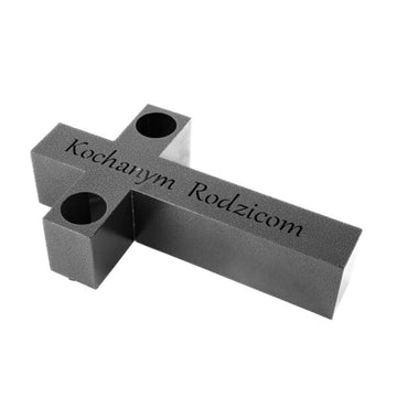 Znicz „Kochanym Rodzicom” - Elegancka Dekoracja Metalowa na Nagrobek - Kapaga