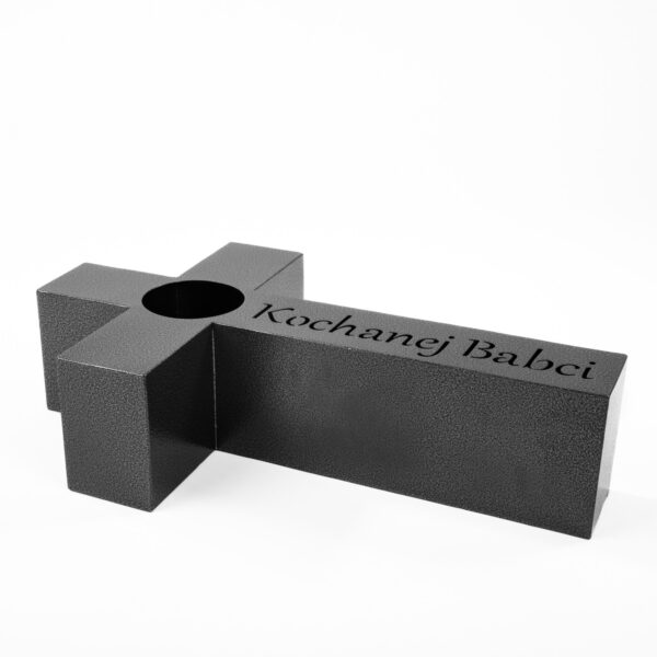 Elegancka Metalowa Dekoracja „Kochanej Babci” - Trwały Znicz Nagrobny - Kapaga