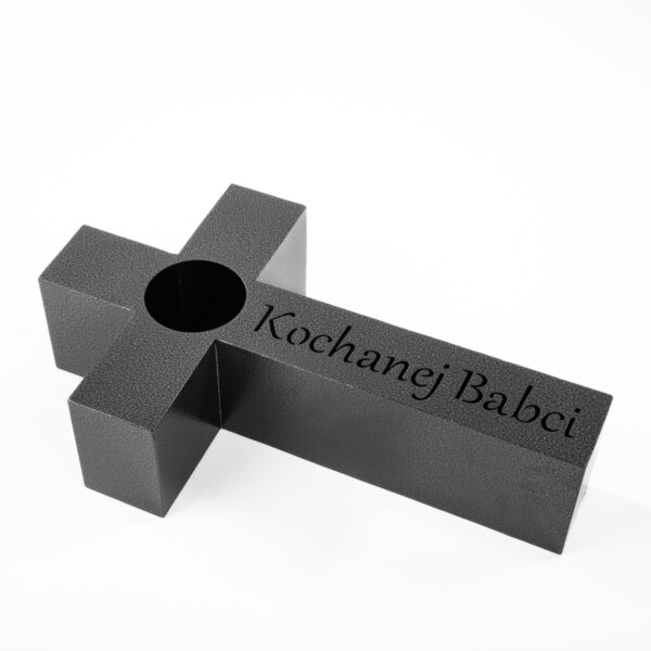 Elegancka Metalowa Dekoracja „Kochanej Babci” - Trwały Znicz Nagrobny - zdjęcie 3 - Kapaga