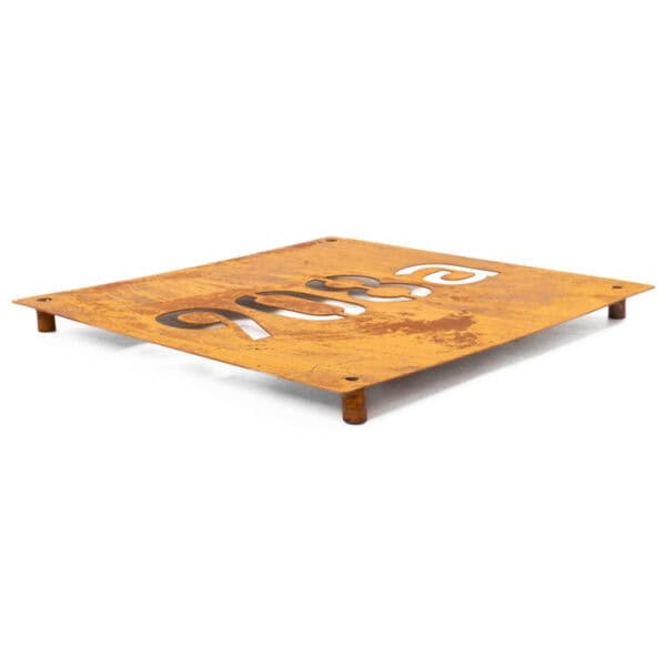 Rustykalna Tabliczka Adresowa 40×40 cm - Metalowa Tablica Corten z Numerem Domu - zdjęcie 2 - Kapaga
