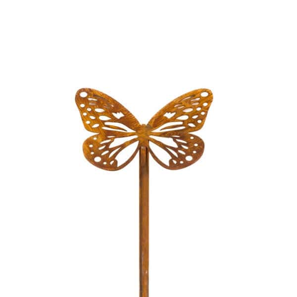 Rustykalna Dekoracja Ogrodowa - Metalowy Motyl do Wbicia, 40 cm - Kapaga