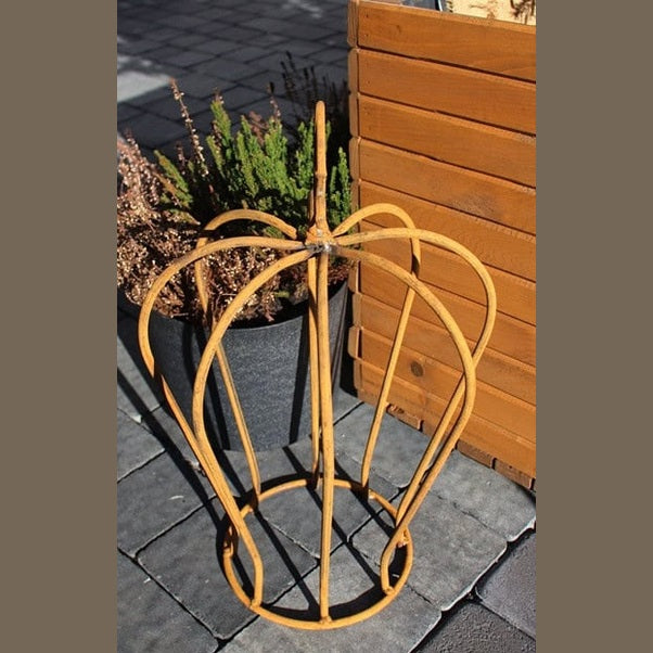 Korona Rdzawa Corten - Metaloplastyka Ogrodowa Ślubna Dekoracja Króla i Królowej 50 cm - Kapaga