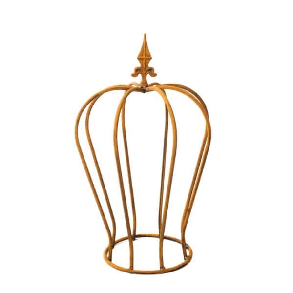 Dekoracyjna Korona z Metalu Corten - Rustykalna Ozdoba Ślubna, 70 cm - Kapaga