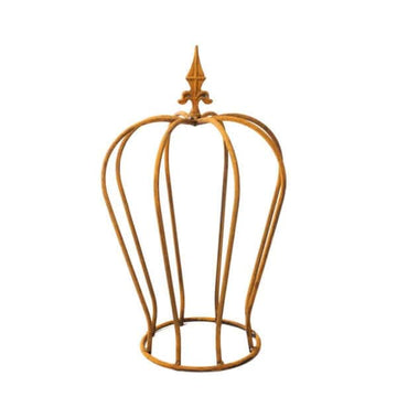 Dekoracyjna Korona z Metalu Corten - Rustykalna Ozdoba Ślubna, 70 cm - Kapaga