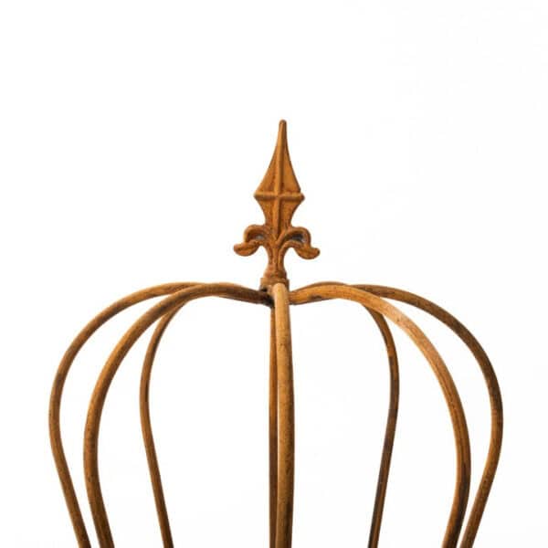 Dekoracyjna Korona z Metalu Corten - Rustykalna Ozdoba Ślubna, 70 cm - zdjęcie 3 - Kapaga