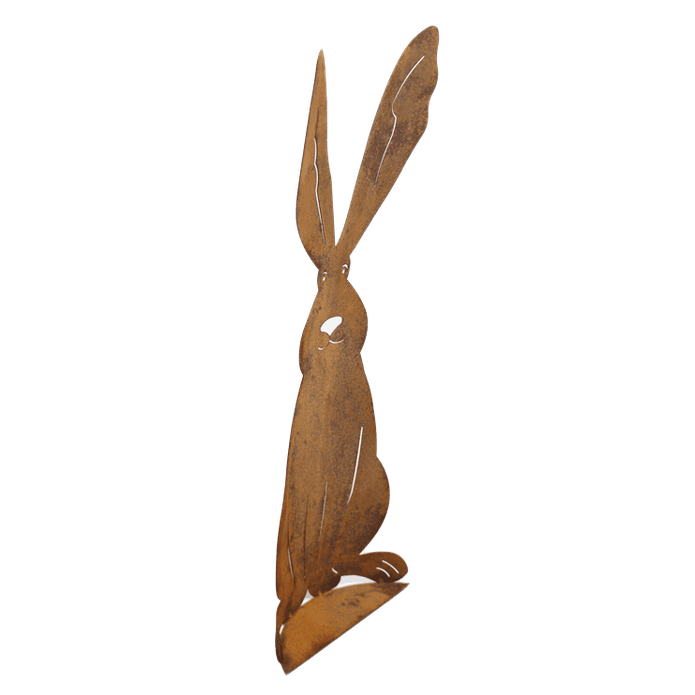 Wielkanocny Królik 3D Stojący 75 cm z Corten - Duża Figurka Dekoracyjna - zdjęcie 2 - Kapaga