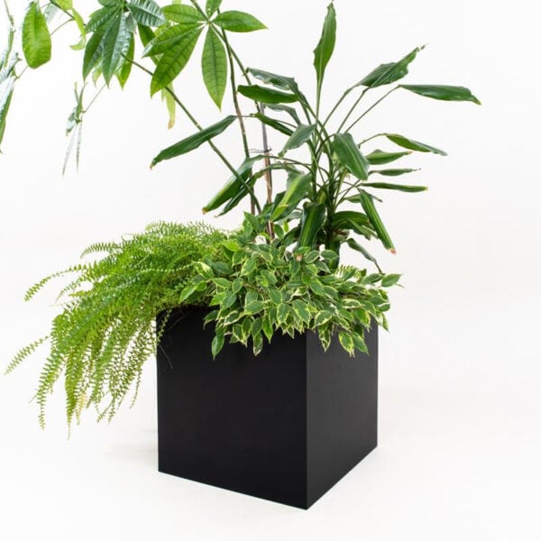 Loftowy Kwietnik Metalowy 45 cm - Nowoczesny Stojak Pod Doniczką do Ogrodu i Tarasu - zdjęcie 4 - Kapaga