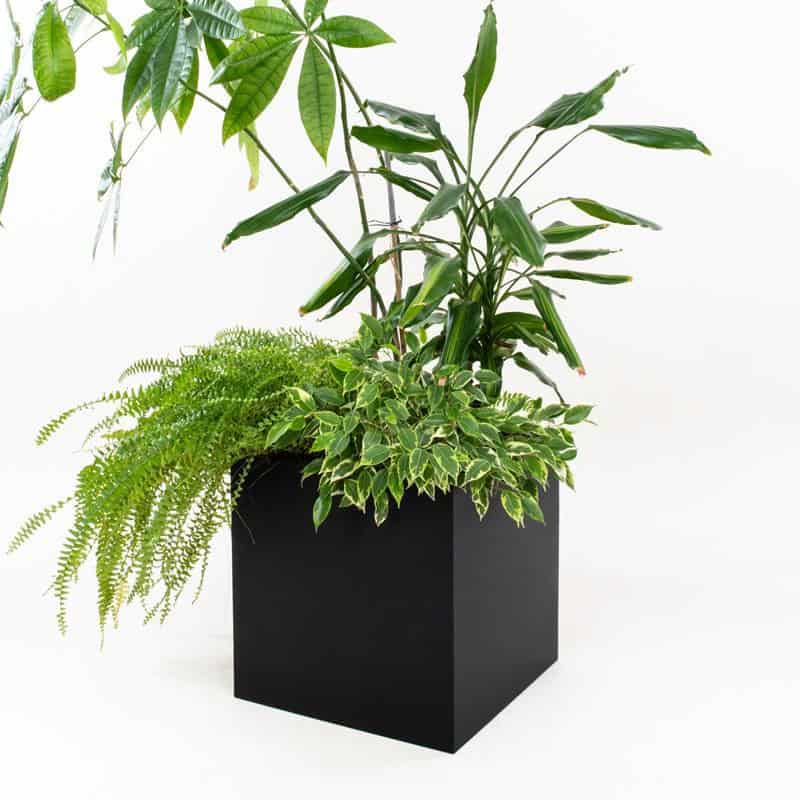 Stylowy Kwietnik Metalowy Loft z Dużą Doniczką na Taras - Wysoka Osłonka 25 cm - zdjęcie 4 - Kapaga