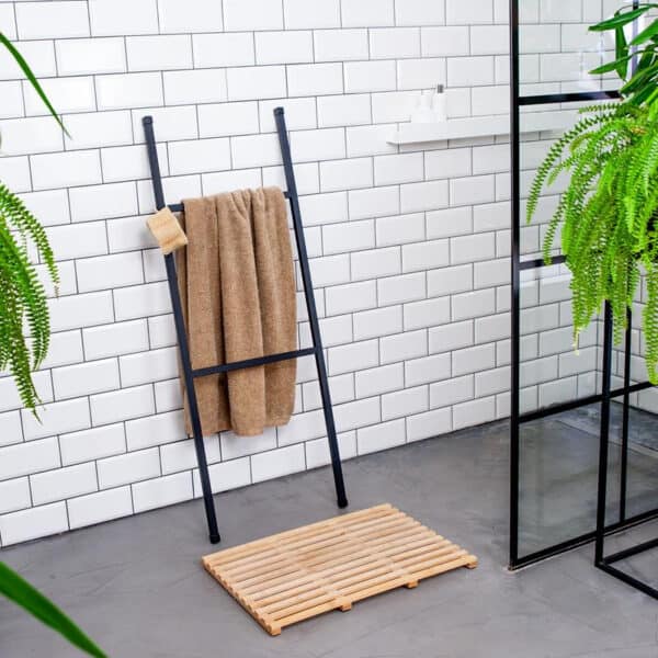 Elegancka Drabinka Łazienkowa - Czarne Stalowe Wykończenie, Dostępna w Długości 140 cm i 120 cm - zdjęcie 21 - Kapaga