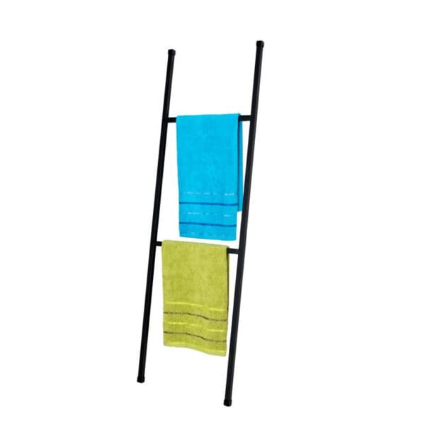 Elegancka Drabinka Łazienkowa - Czarne Stalowe Wykończenie, Dostępna w Długości 140 cm i 120 cm - zdjęcie 17 - Kapaga