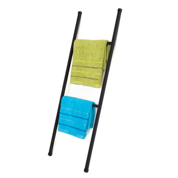 Elegancka Drabinka Łazienkowa - Czarne Stalowe Wykończenie, Dostępna w Długości 140 cm i 120 cm - zdjęcie 10 - Kapaga