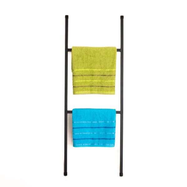 Elegancka Drabinka Łazienkowa - Czarne Stalowe Wykończenie, Dostępna w Długości 140 cm i 120 cm - zdjęcie 11 - Kapaga