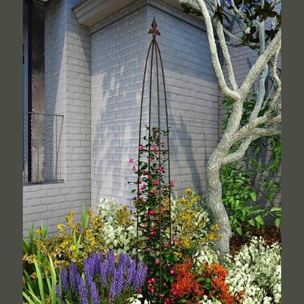 Pergola Ogrodowa Obelisk - Stalowa Podpora do Roślin Pnących 120/150/180 cm - zdjęcie 2 - Kapaga
