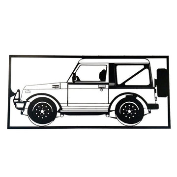 Suzuki Samurai SJ410 - Nowoczesna Dekoracja Ścienna z Metalu - Kapaga