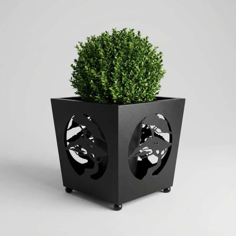 Duża Czarna Donica Bonsai w Stylu Rustykalnym - Elegancka Doniczka na Drzewko Bonsai - zdjęcie 9 - Kapaga