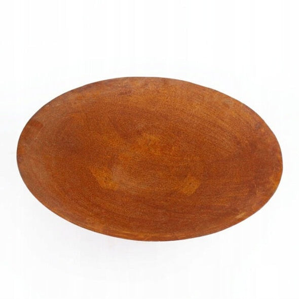 Rustykalne Palenisko Ogrodowe 2w1 z Grillem - Stalowa Misa 57 cm, Efekt Corten Poidło dla Ptaków - zdjęcie 2 - Kapaga