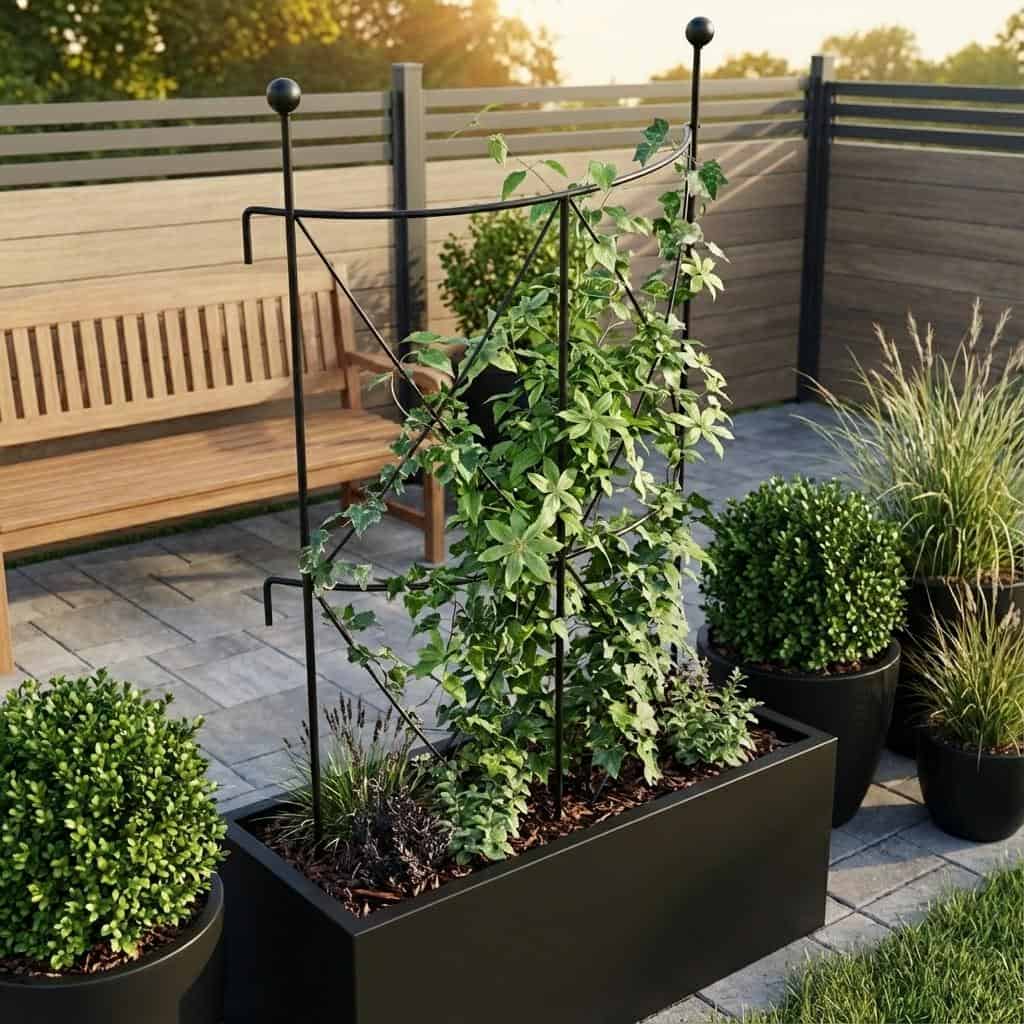 Metalowa podpora do roślin 90 cm - rustykalna obejma na łodygę - zdjęcie 4 - Kapaga