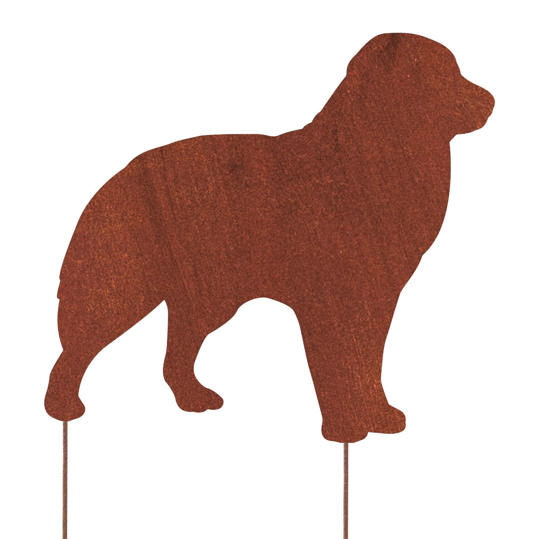 Ozdoba Ogrodowa Corten Stal - Owczarek Australijski Metalowa Figurka Psa 36×38 cm - Kapaga