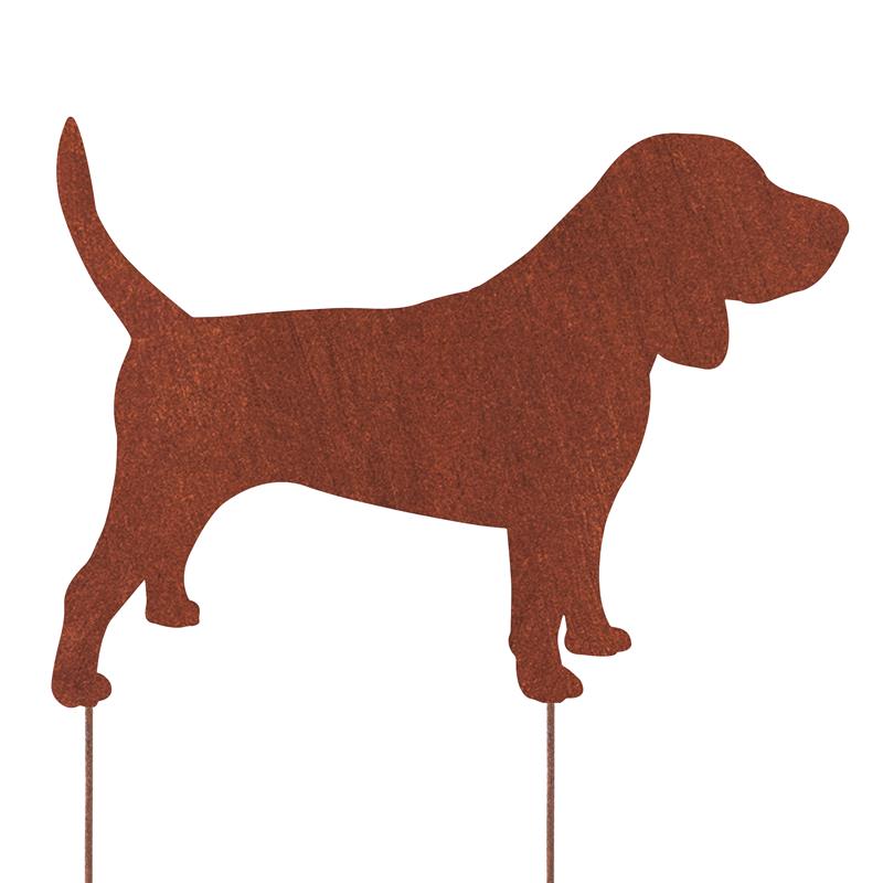 Beagle Metalowa Dekoracja Ścienna - Figurka Psa z Cortenu - zdjęcie 2 - Kapaga