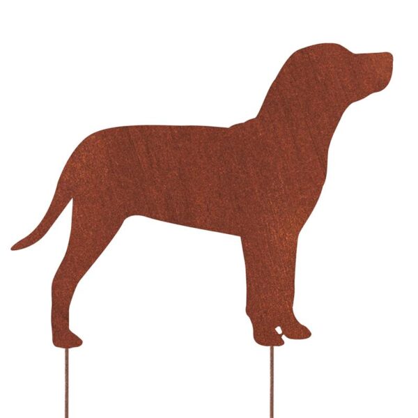 Metalowa Sylwetka Catahoula Leopard Psa - Dekoracja Corten Stalowa do Ogrodu - Kapaga