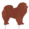 Dekoracja Ogrodowa Chow Chow - Sylwetka Psa z Metalowej Corten Stali - zdjęcie 2 - Kapaga
