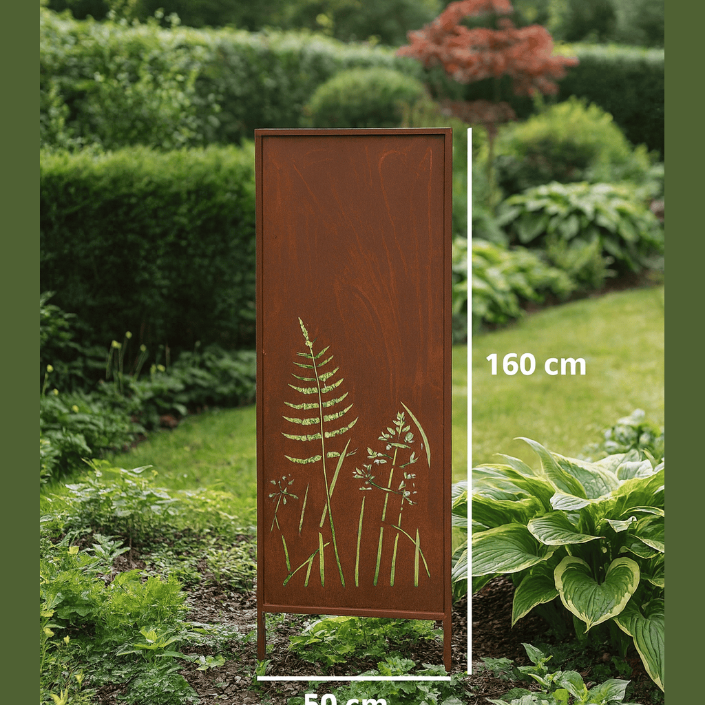 Panel "Paproć i Polne Kwiaty" 160×50 cm - Naturalistyczna Sztuka - zdjęcie 2 - Kapaga