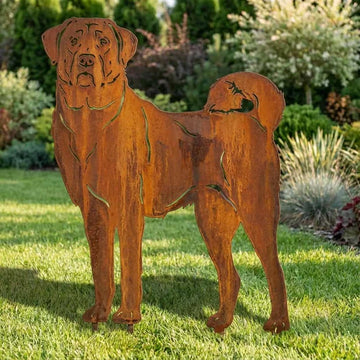 Sylwetka psa z naturalnej rdzy - Kangal - Pies figurka ozdobna - Różne wzory