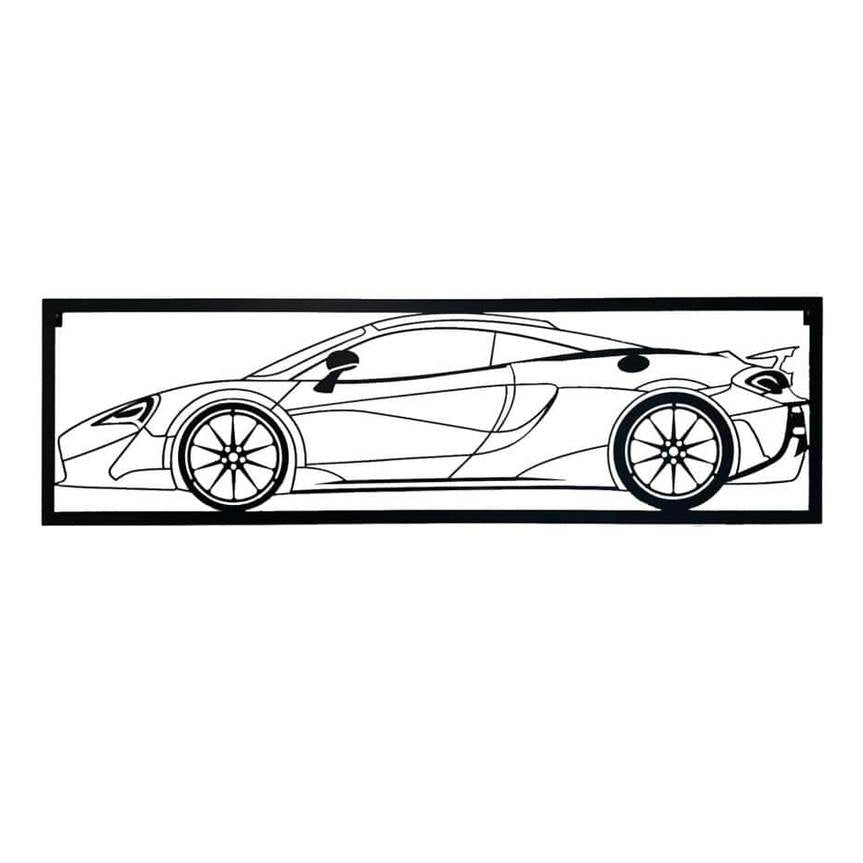 McLaren 600LT - Metalowe Panele Dekoracyjne Ścienne dla Miłośników Supercarów - Kapaga
