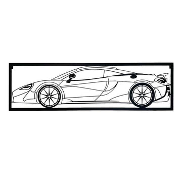 McLaren 600LT - Metalowe Panele Dekoracyjne Ścienne dla Miłośników Supercarów - Kapaga
